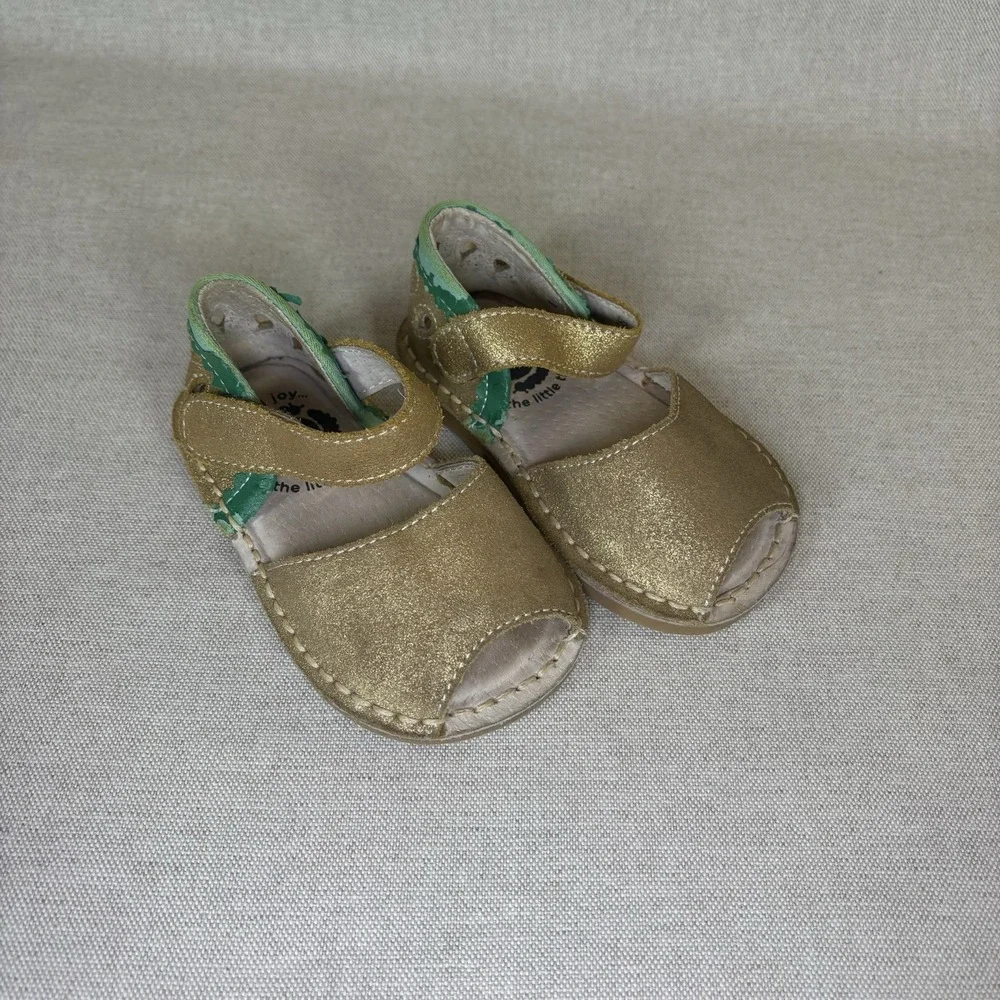 Livie & Luca Sandals Kids 4 Kea Gold Watermelon Mary Jane Open Toe Shoes Limited